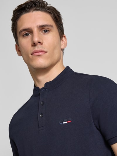 HECHTER PARIS Poloshirt mit kurzer Knopfleiste Marine 3