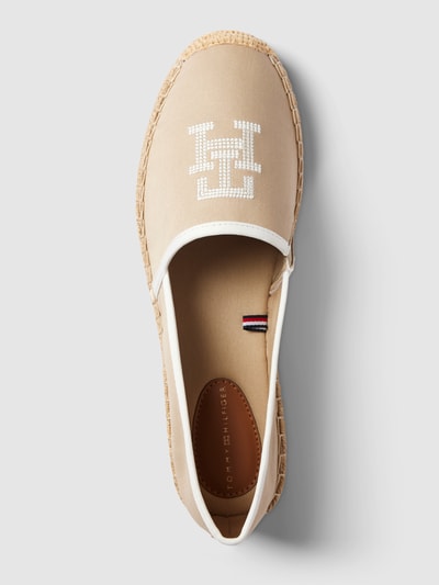 Tommy Hilfiger Espadrilles met labelstitching, model 'EMBROIDERED' Beige - 4