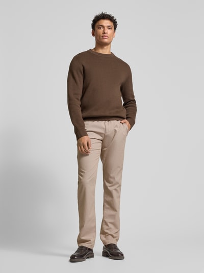 MCNEAL Slim Fit Chino mit Gürtel Beige 1