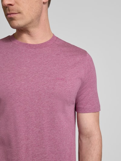 BOSS T-Shirt mit Rundhalsausschnitt Modell 'Thompson' Purple 3