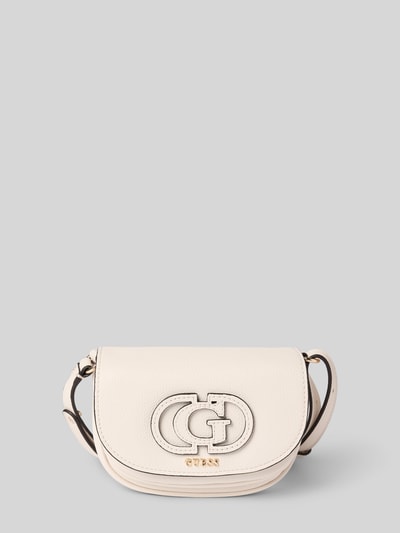 Guess Handtasche mit Label-Applikation Modell 'CALEBRA' Ecru 2