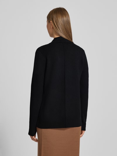 Christian Berg Woman Gebreid jack met reverskraag Zwart - 5