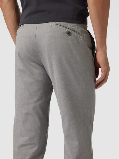 Mmx Slim Fit Chino mit Label-Detail Modell 'LUPUS' Dunkelgrau 3