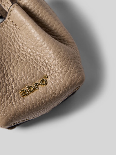 Abro Hanger van echt leer, model 'Essential' Taupe - 3