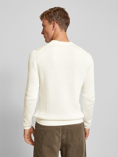 Calvin Klein Jeans Gebreide pullover met labelbadge Offwhite - 5