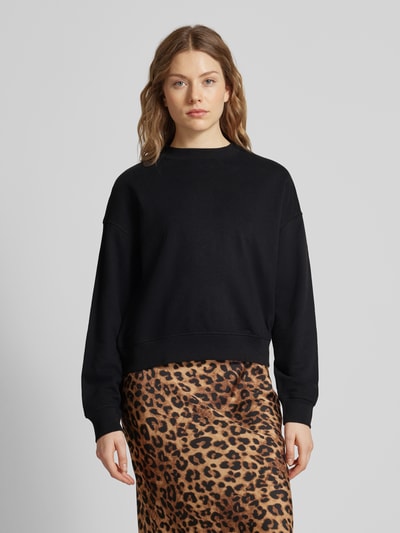 QS Sweatshirt met ronde hals Zwart - 4