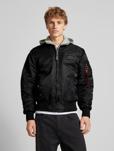 Alpha Industries Bomberjacke mit Stehkragen Black 4