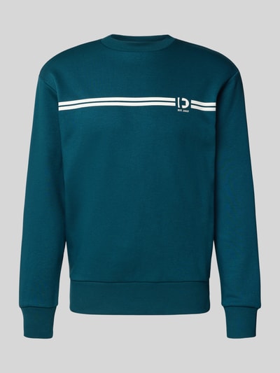 Tom Tailor Denim Regular fit sweatshirt van katoenmix Donkergroen - 2