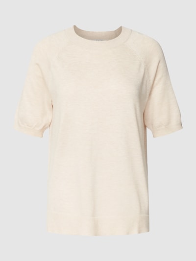 Soft Rebels T-Shirt in Strick-Optik Beige 2