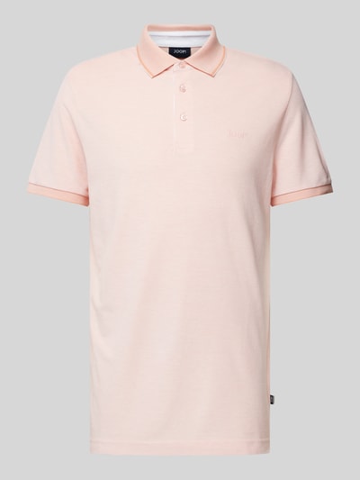 JOOP! Collection Koszulka polo o kroju slim fit z listwą guzikową model ‘Percy’ Morelowy 2