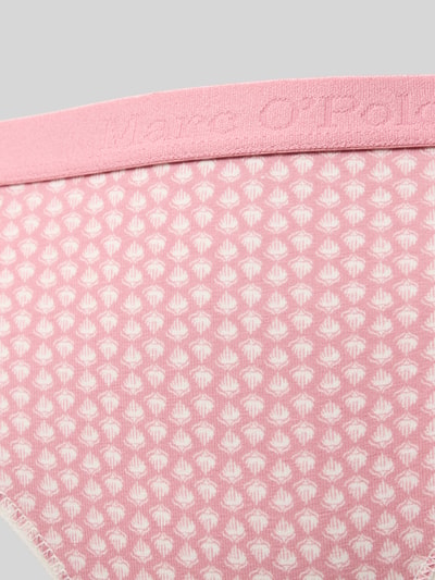 Produktfoto, Slip aus Baumwoll-Mix im 3er-Pack von Marc O'Polo, Optik:Allover-Muster, Bundabschluss: Elastisch, Materialverarbeitung: Jersey-Stretch