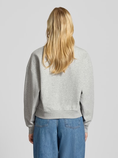 JJXX Oversized Sweatshirt mit Label-Print Modell 'MERLE' Hellgrau Melange 5