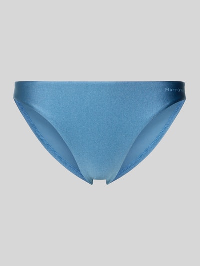 Marc O'Polo Bikini Slip mit Label-Schriftzug Modell 'SHINY BRIEF' Blau 1