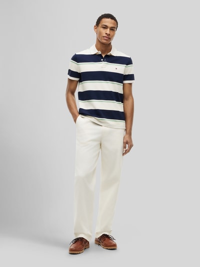 Tommy Hilfiger Regular Fit Poloshirt aus Baumwoll-Mix Marine 1