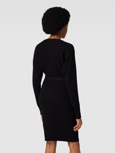 VERO MODA Knielange gebreide jurk van viscosemix, model 'Holly' Zwart - 5