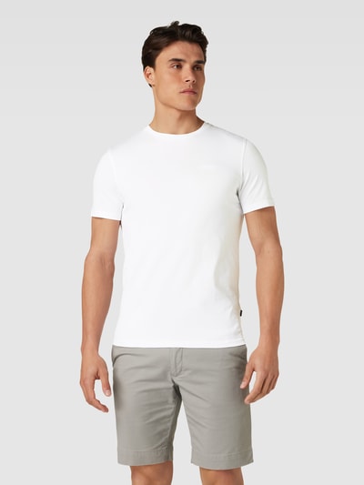 JOOP! Collection T-shirt met labelstitching, model 'Cosimo' Wit - 4