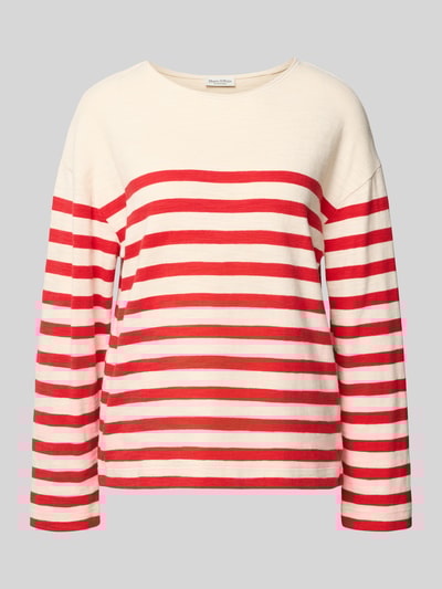 Marc O'Polo Regular fit gebreide pullover van zuiver katoen Rood - 2