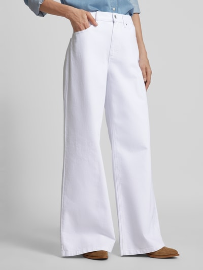 Gestuz Wide leg jeans in 5-pocketmodel, model 'Mily' Offwhite - 4