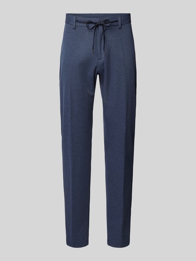 s.Oliver BLACK LABEL Regular fit pantalon met persplooien Blauw - 2