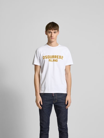 Dsquared2 T-Shirt mit Label-Detail Weiss 4