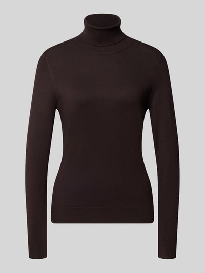 Christian Berg Woman Longsleeve mit Rollkragen Schoko 1