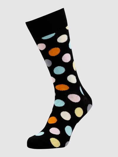 Happy Socks Socken mit Allover-Muster Modell 'BIG DOT' Black 1