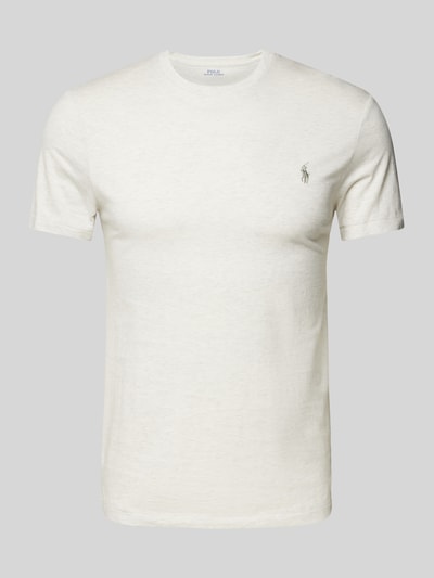 Polo Ralph Lauren T-Shirt mit Label-Stitching Sand 2