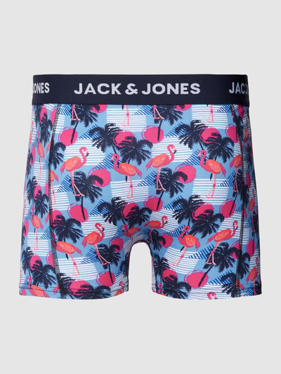 Jack & Jones Trunks mit elastischem Logo-Bund im 3er-Pack Modell 'PUEBLO' Hellblau 3