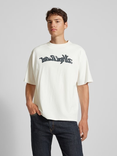 Low Lights Studios T-shirt met labelprint Offwhite - 4