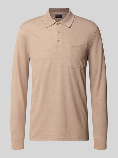 Christian Berg Men Regular fit poloshirt met katoen-aandeel Camel - 1