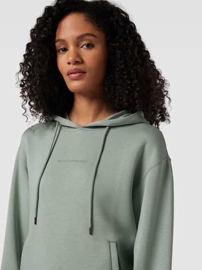 MSCH Copenhagen Hoodie mit Label-Print Modell 'IMA Q' Schilf 3