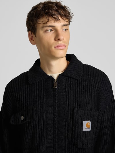 Carhartt Work In Progress Strickjacke mit Zweiwege-Reißverschluss Black 3