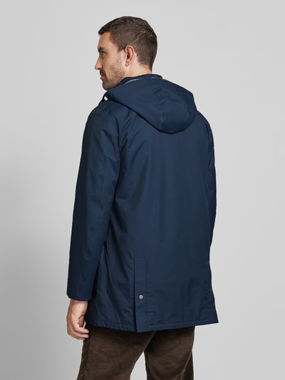 Barbour Functioneel jack met ritsvakken, model 'CHELSEA MAC' Marineblauw - 5