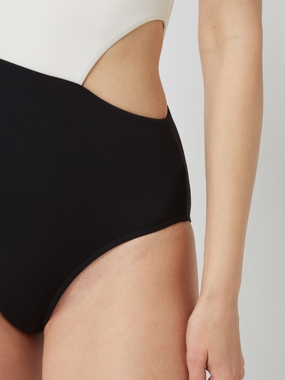 Seafolly Badeanzug mit One Shoulder Träger Black 2