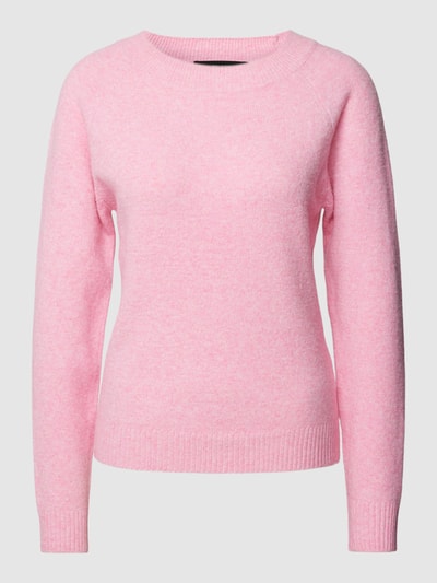 Vero Moda Strickpullover mit Rundhalsausschnitt Modell 'DOFFY' Hellrosa 2