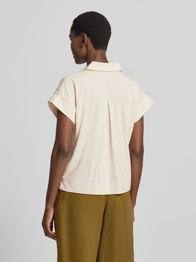OPUS Regular fit blouse met korte mouwen van modalmix model 'Sinula' Offwhite - 5