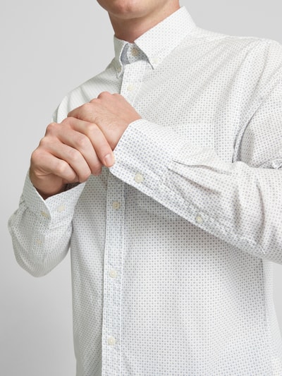 Gant Regular fit vrijetijdsoverhemd met borstzak Offwhite - 3