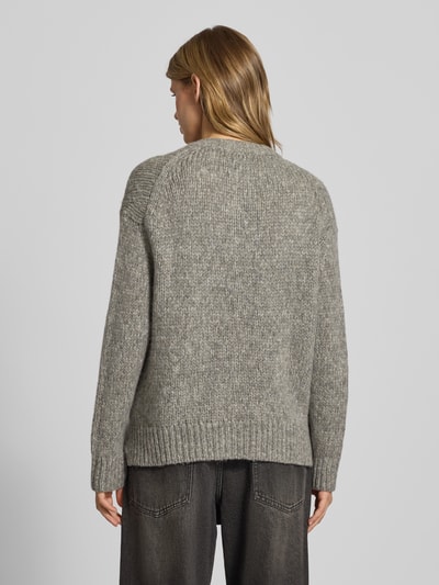 Marc O'Polo Denim Relaxed Fit Strickjacke aus Schurwoll-Mix  Hellgrau Melange 5