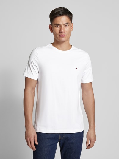 Tommy Hilfiger T-Shirt mit Logo-Stitching Weiss 4