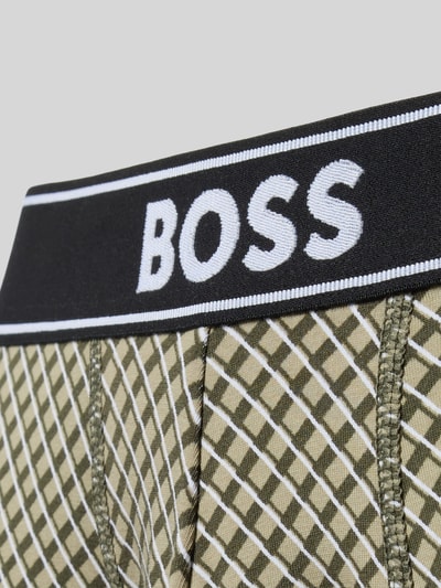 BOSS Bokserki z mieszanki bawełnianej Oliwkowy 2