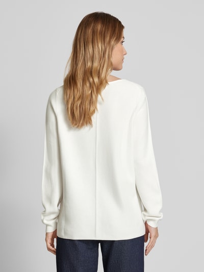 Christian Berg Woman Strickpullover mit Rundhalsausschnitt Offwhite 5