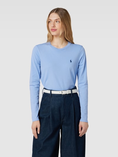 Polo Ralph Lauren Shirt met lange mouwen en logostitching Lichtblauw - 4