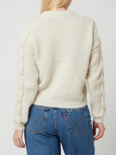 Vero Moda Pullover mit Zopfmuster Modell 'Wine' Offwhite 5