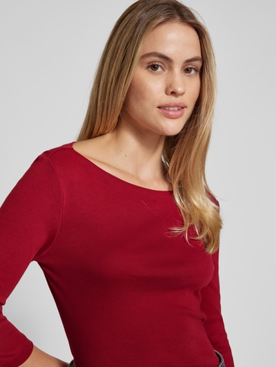 s.Oliver RED LABEL T-shirt met boothals  Bordeaux - 3