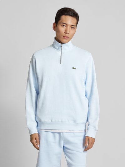 Lacoste Bluza z kołnierzem Jasnoniebieski 4