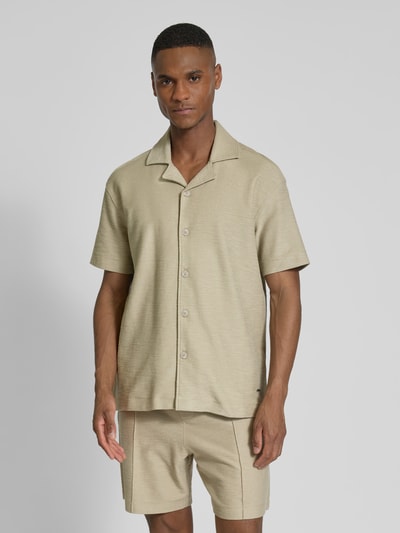 JOOP! Collection Vrijetijdsoverhemd met reverskraag, model 'Pedro' Beige - 4