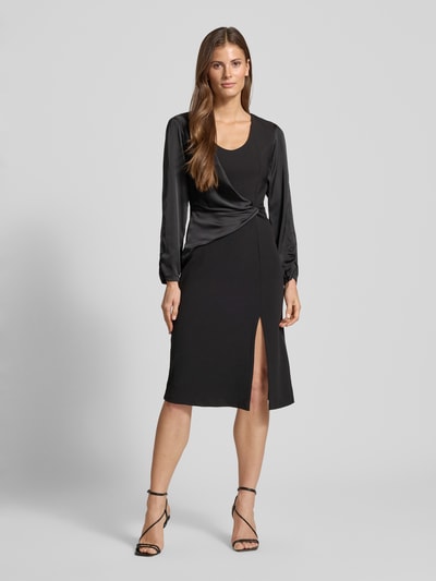 Rinascimento Cocktailkleid mit Raffungen Black 4