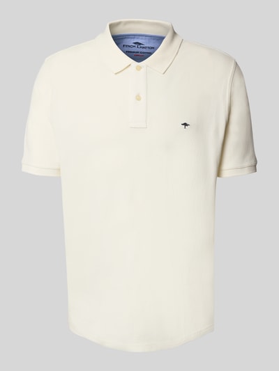 Fynch-Hatton Regular fit poloshirt met logostitching Offwhite - 2
