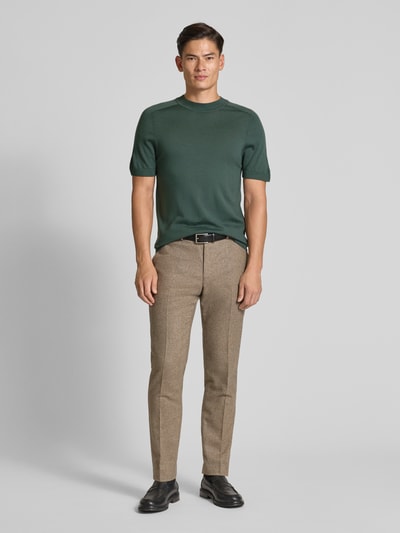 SELECTED HOMME Regular fit T-shirt van zuivere wol Donkergroen - 1