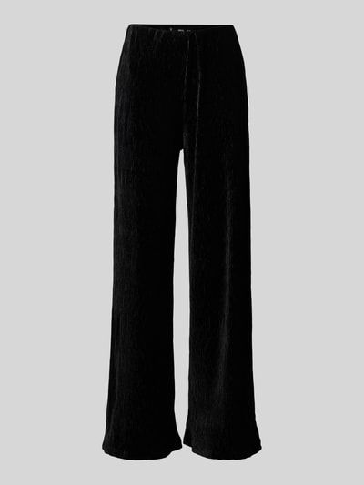 Mango Straight Leg Stoffhose in Crinkle-Optik Modell 'XMARTE' Black 2